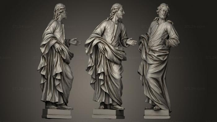 Статуи античные и исторические (Святой Иосиф, STKA_0616) 3D модель для ЧПУ станка